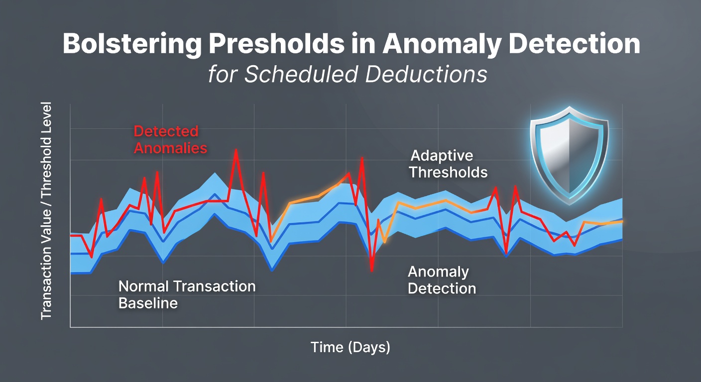 Dashboard view showing anomaly alerts and threshold adjustments for automated deductions
