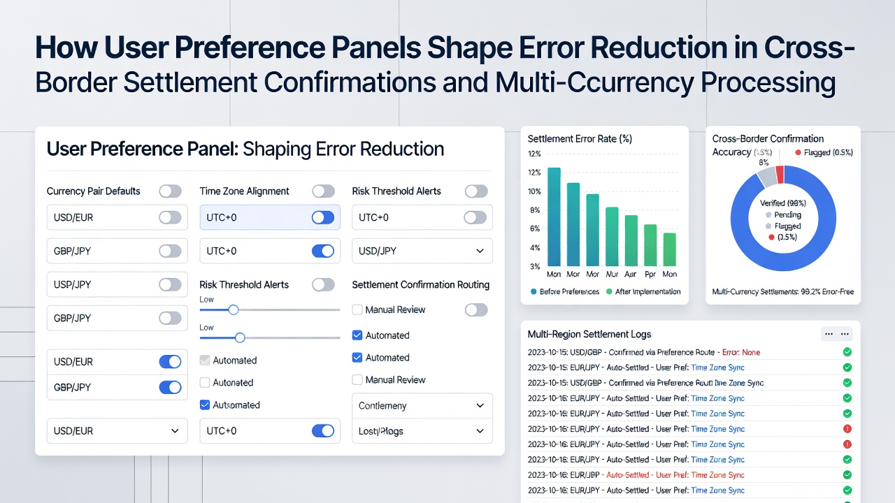 Multi-format receipt archiving dashboard with options for PDF, XML, and encrypted storage in cross-border payment workflows