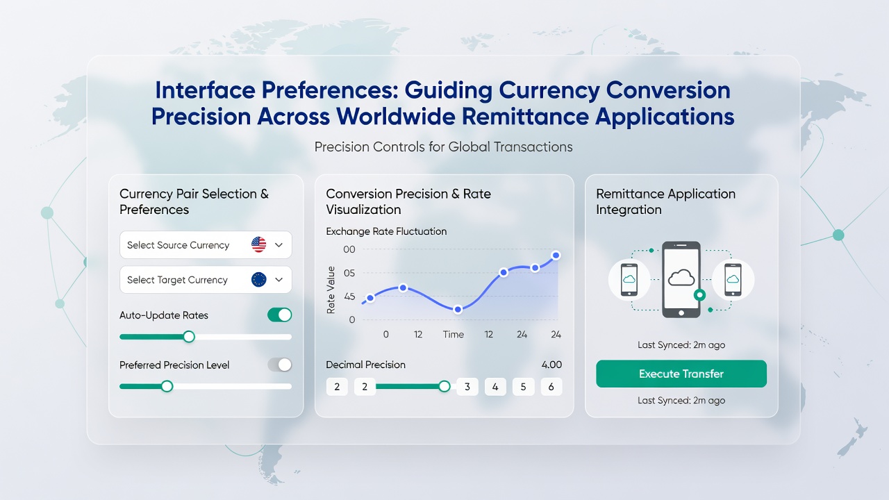 Detailed view of currency settings panel with precision and rounding options highlighted